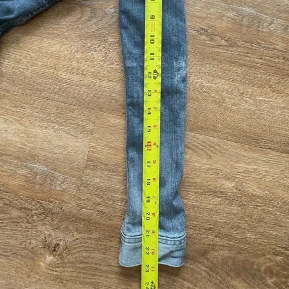 Adriano Goldschmied Jacket Adult Blue Denim Button Up Stretch Womens XS - Picture 6 of 9